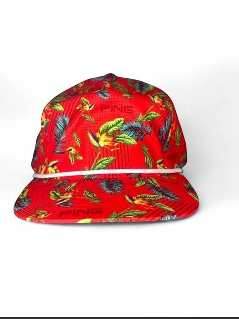 PING Clubs of Paradise Tour Snapback Hat Floral Red & Green